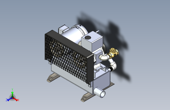 Y6015-空压机+Vacuum+Tank+Compressor+STP