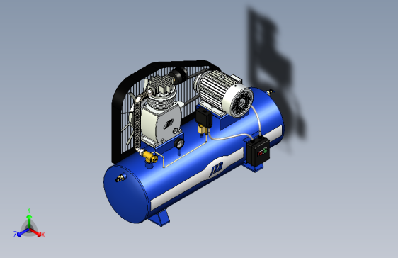 Y6013-空压机+single-cylinder-air-compressor+SW