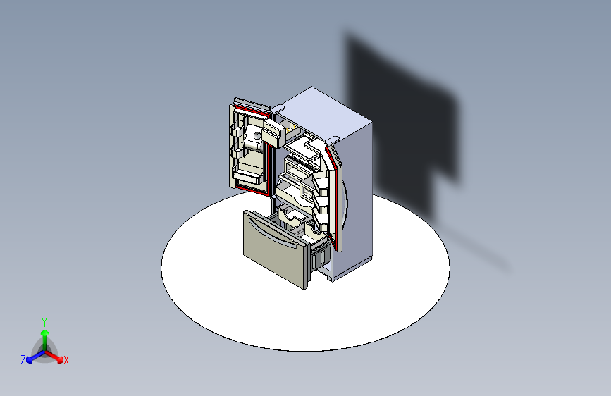 Y5993-冰箱+french-door-refrigerator+SW