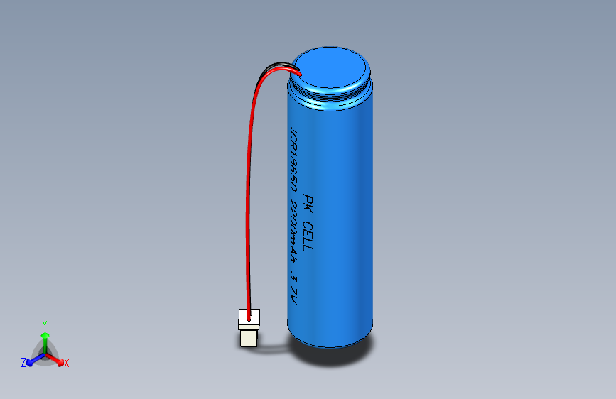 Y5957-电池+Lithium+Ion+Cylindrical+Battery+-+3.7v+2200mAh+SW+STP+IGS