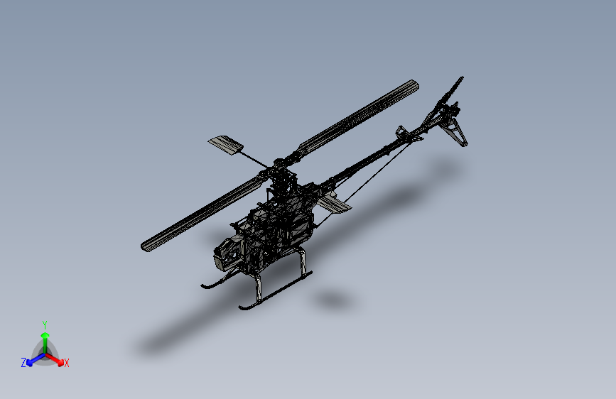 Y5891-直升机+yet-another-rc-heli+INV+IGS+STL