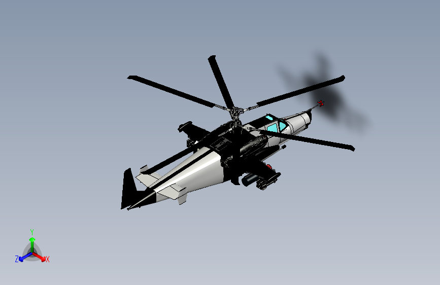 Y5879-直升机+kamov-ka-50+SW