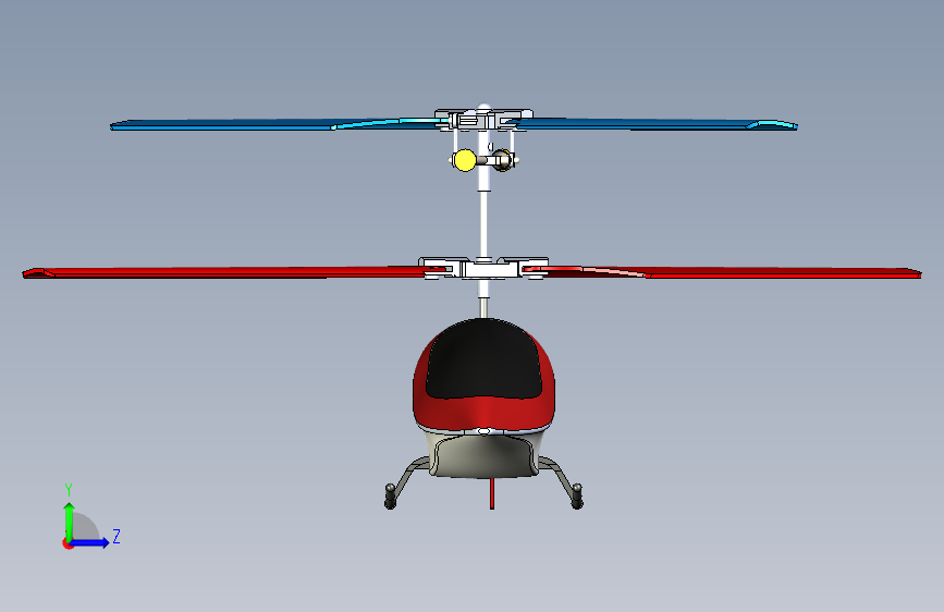 Y5870-直升机+helicopter-rc-2+SW 左侧视图