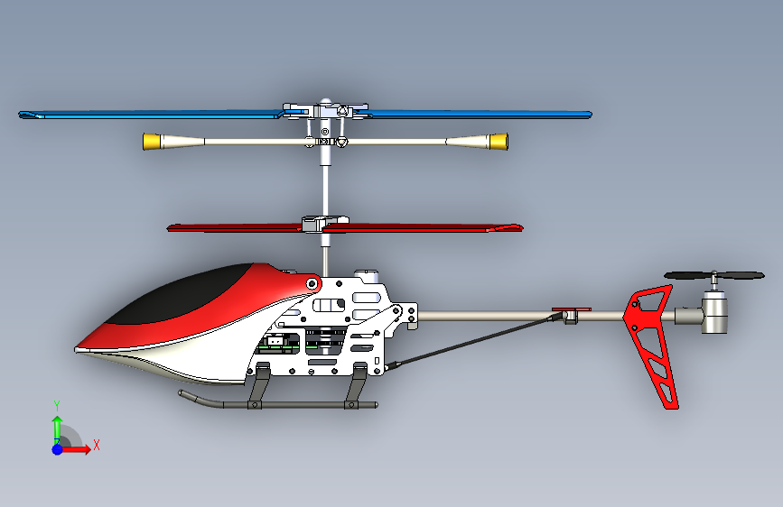 Y5870-直升机+helicopter-rc-2+SW 正面视图