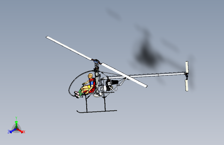 Y5874-直升机+helicopter-ultra-light+STP