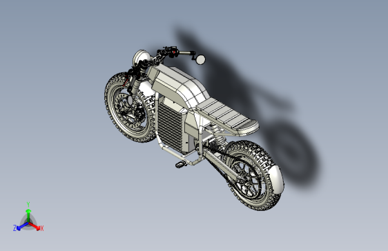Y6240-摩托车++咖啡骑士+caferacer+e-bike+stp