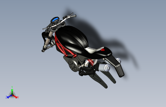 Y6231-摩托车++杜卡迪+ducati+monster+796+SolidWorks+stp