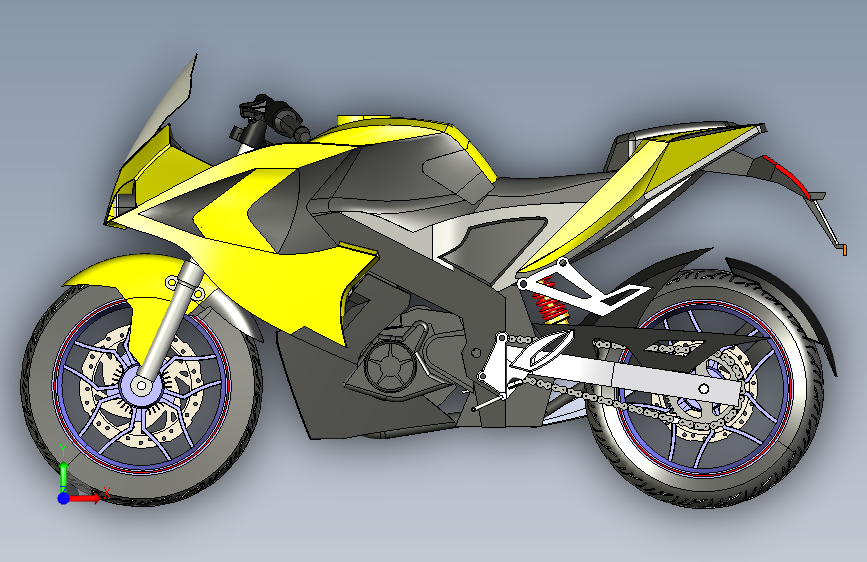 Y6206-摩托车++巴贾杰+bajaj+pulsar+rs200+stp 正面视图