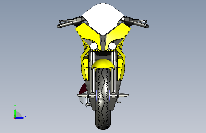 Y6206-摩托车++巴贾杰+bajaj+pulsar+rs200+stp 左侧视图
