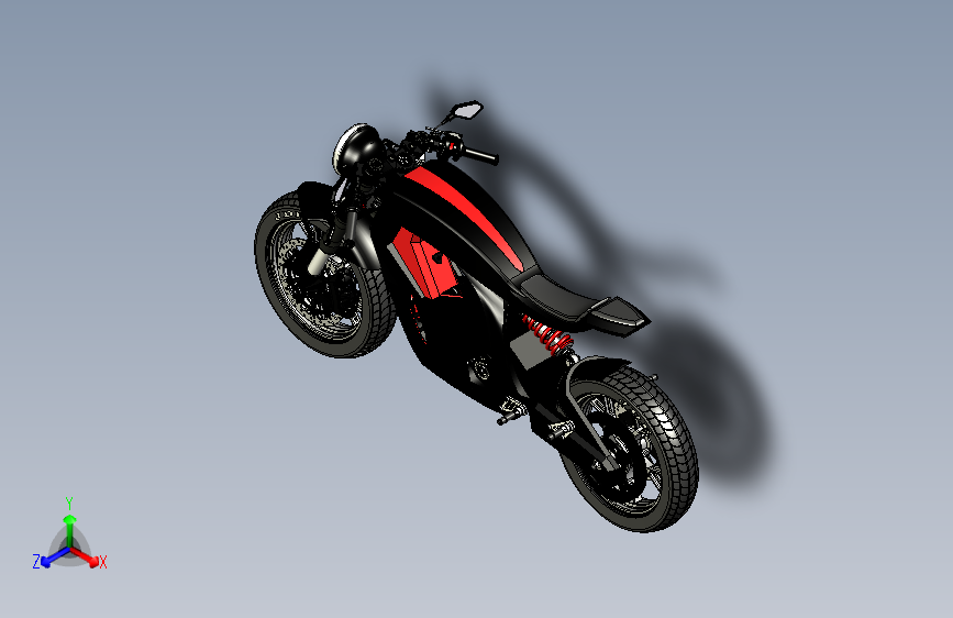 Y6184-摩托车++jdr-1-electric-cafe-racer+STP