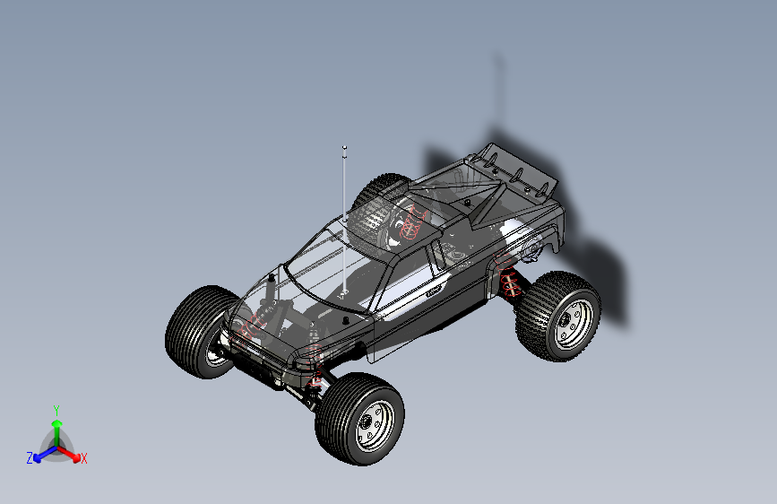 Y6117-遥控飞机车船+Traxxas+Rustler+RC+Car+SW+IGS+X_T+STL