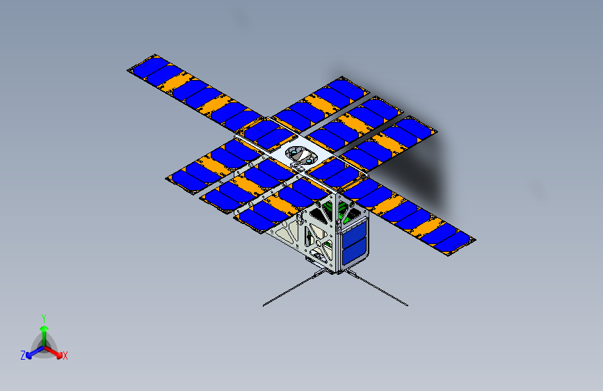 Y6092-卫星+空间站+6u-cubesat-model+SW+STP