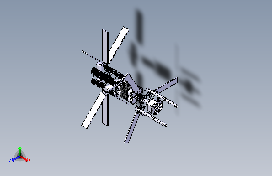 Y6079-卫星+空间站+Spacecraft+Dock+CATIA+STP