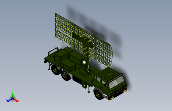 Y6069-装甲车+army-radar-vehicle+SW+STP+IGS