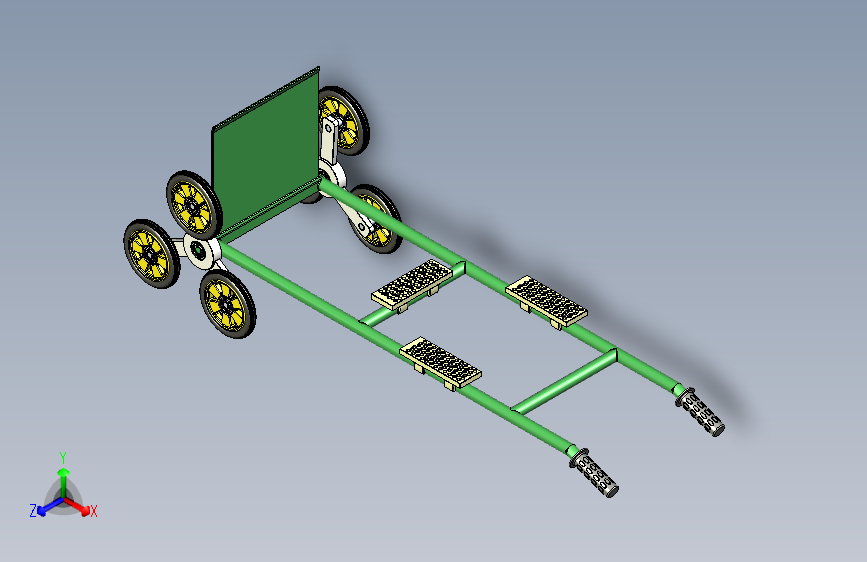 Y6492-爬楼器装置+stair-climbing-handcart+SW