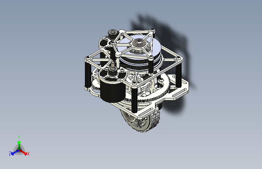 Y6412-差速器+2557-differential-swerve-prototype+STP