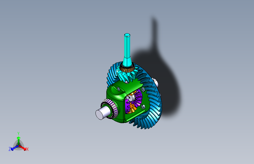 Y6397-差速器+open-differential-mechanism+CATIA+STP+IGS