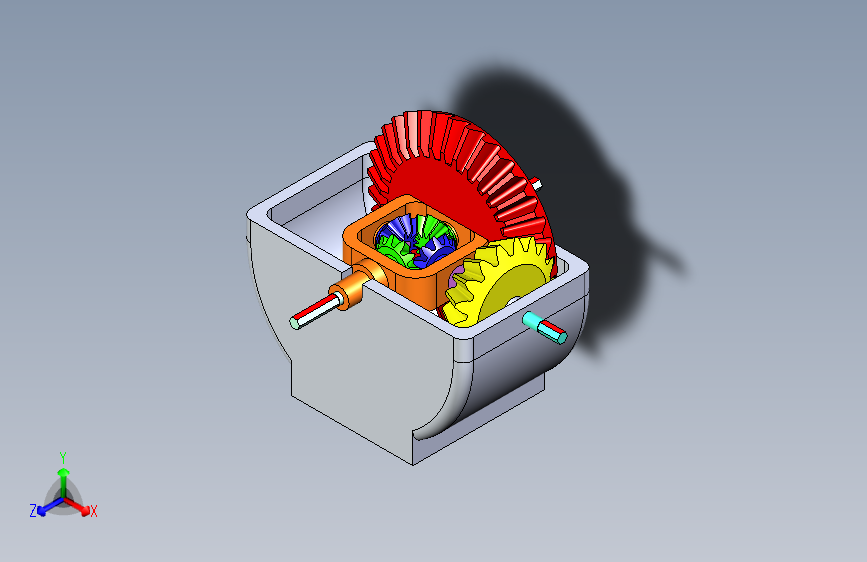 Y6381-差速器+differential-gear-set-printable+SW