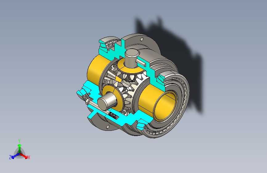 Y6368-差速器+differential-17+STP