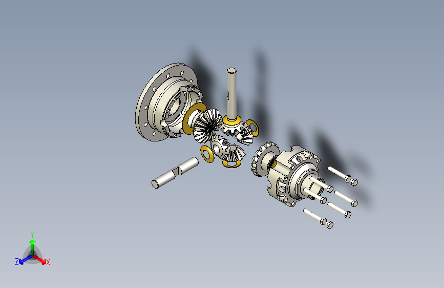 Y6363-差速器+differential+axles+SW