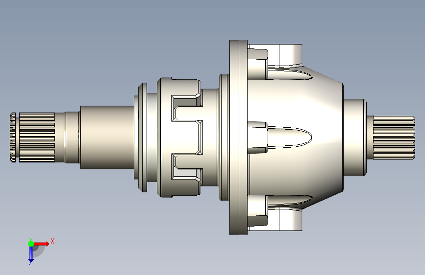 Y6361-差速器+Def+Gearbox+SW 俯视图