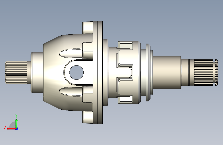 Y6361-差速器+Def+Gearbox+SW 背面视图
