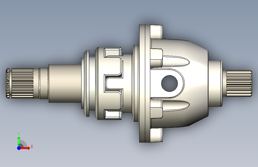 Y6361-差速器+Def+Gearbox+SW 正面视图