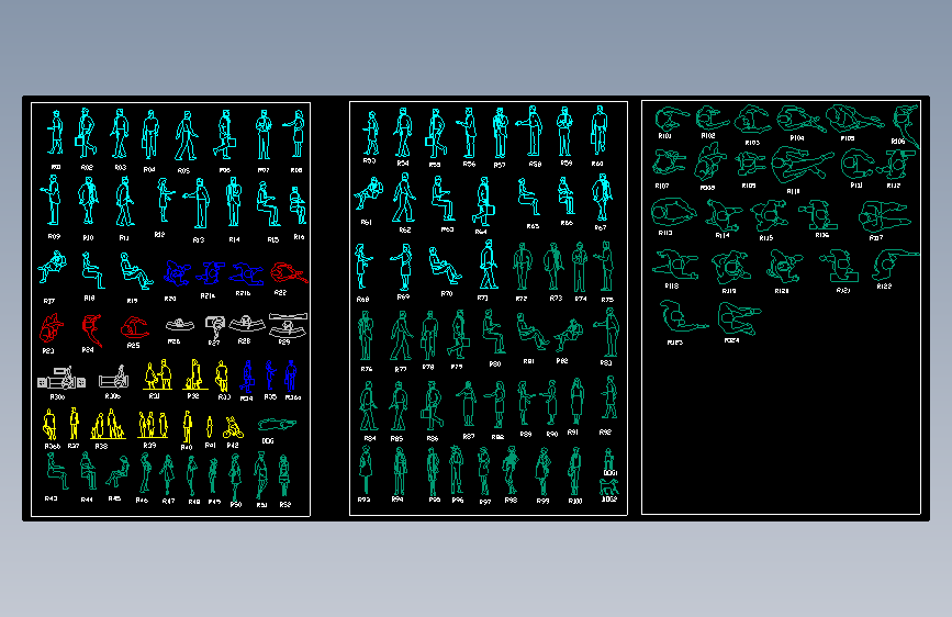 【12】人物CAD图块