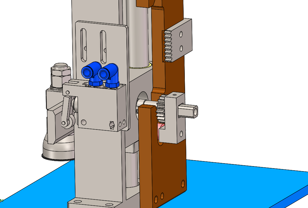 反转取料装置3D数模图纸 Solidworks设计 附STEP