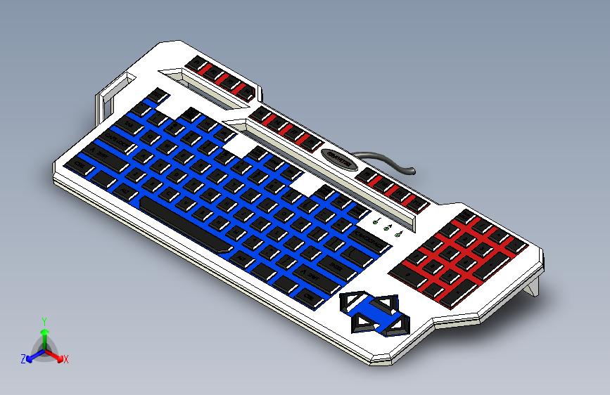 Y6743-键盘+custom-gravitee-gaming-keyboard+SW+STL