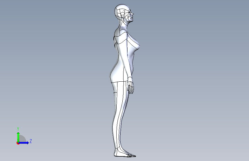 Y6798-人体模型+female-human-body+SW+SAT+STP+IGS+X_T+STL_STEP_模型图纸下载 – 懒石网