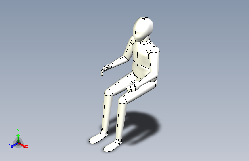 Y6902-人体模型+3d-human-model+SW