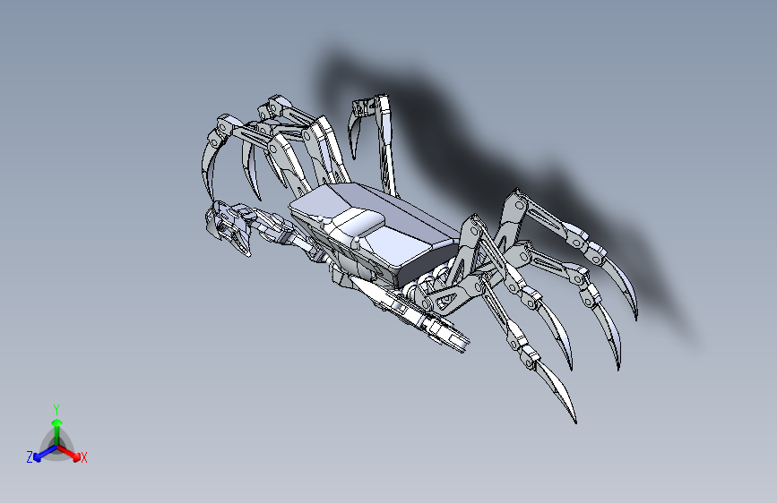 Y6919-仿生机械动物+crab-robot+SW