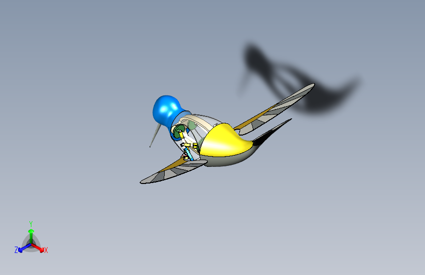 Y6942-仿生机械动物+hummingbird-7+SW+STP