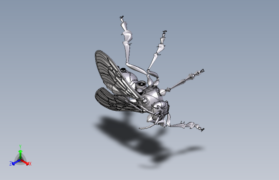 Y6953-仿生机械动物+mechanical-bee+STP+IGS