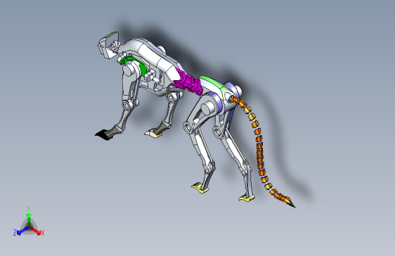 Y6954-仿生机械动物+mechanical-leopard+SW