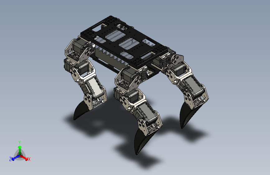Y6963-仿生机械动物+quadrupedal-robot2+stp