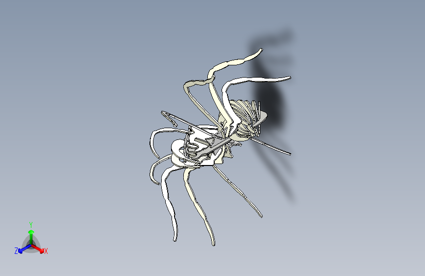 Y7001-机械蜘蛛+tarantula-spider-3d-model+SW+IGS+STL