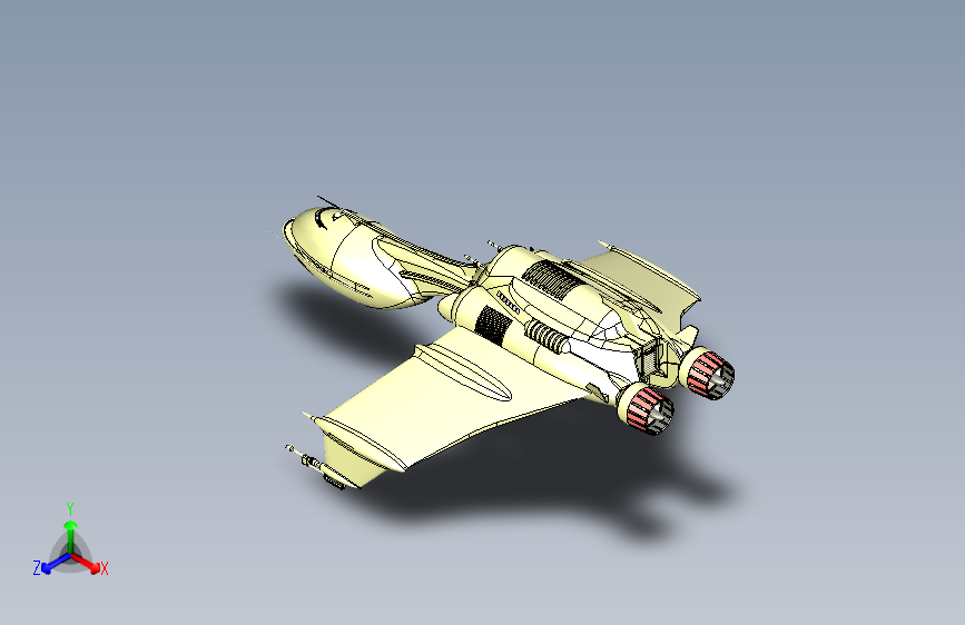 Y7040-宇宙飞船+Battle+Cruiser-+K'T'anga+SW