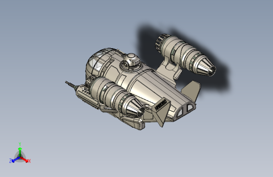 Y7060-宇宙飞船+Mandalorian+Ship+SW
