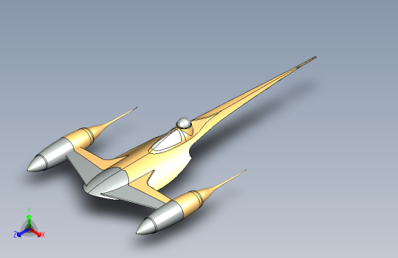 Y7067-宇宙飞船+naboo-n-1-starfighter+SW