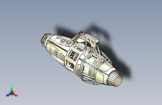 Y7078-宇宙飞船+scifi-engine-pod-hr-16zz+SW