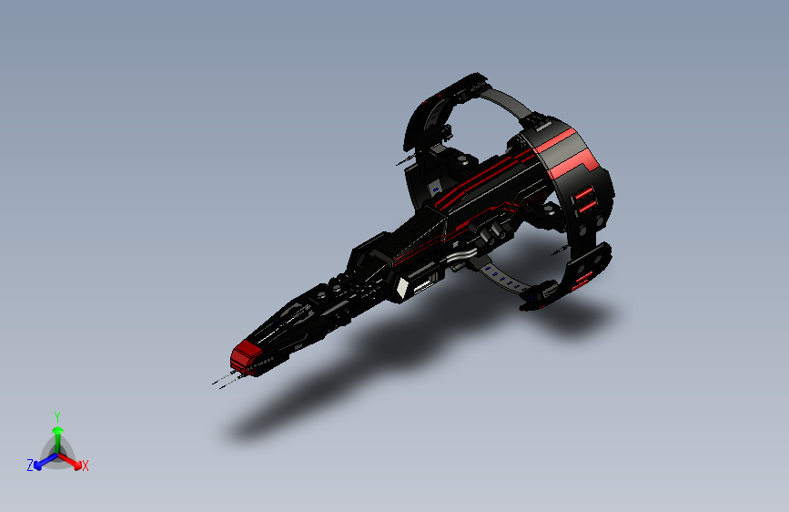 Y7081-宇宙飞船+spaceship-model-stratios+SW