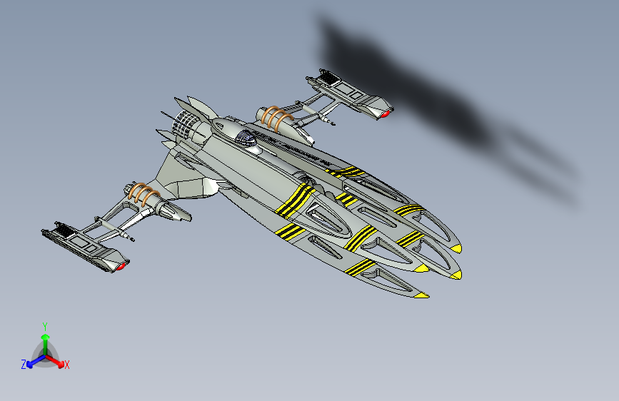 Y7093-宇宙飞船+The+Interceptor+(Tie+Killer)+SW