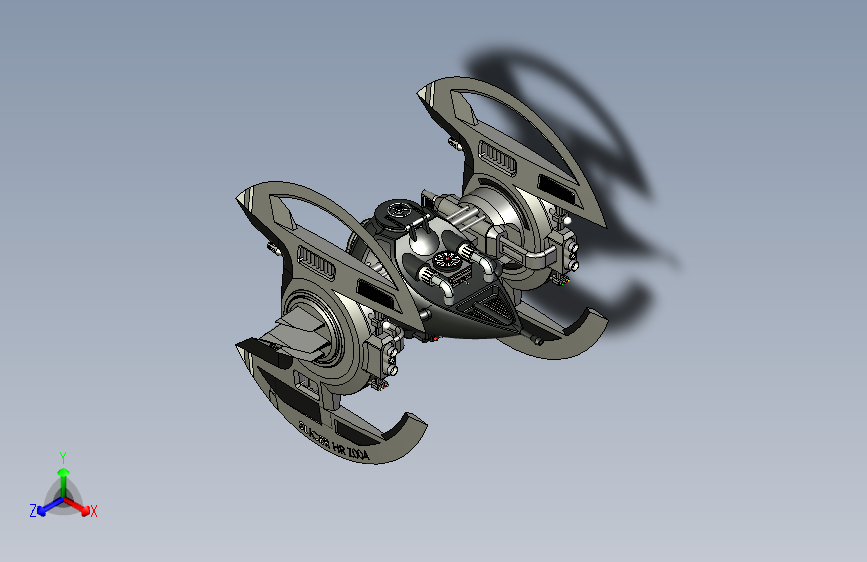 Y7096-宇宙飞船+tie-fighter-slicer-hr-z004+SW