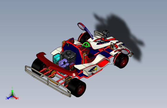 Y6603-卡丁车+钢管车+vits-swaggers-go-kart+CREO