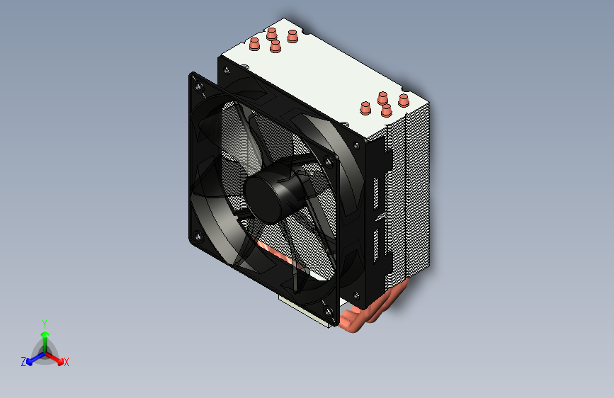 Y6613-风扇+cooler-master-fan+SW+CREO+STP