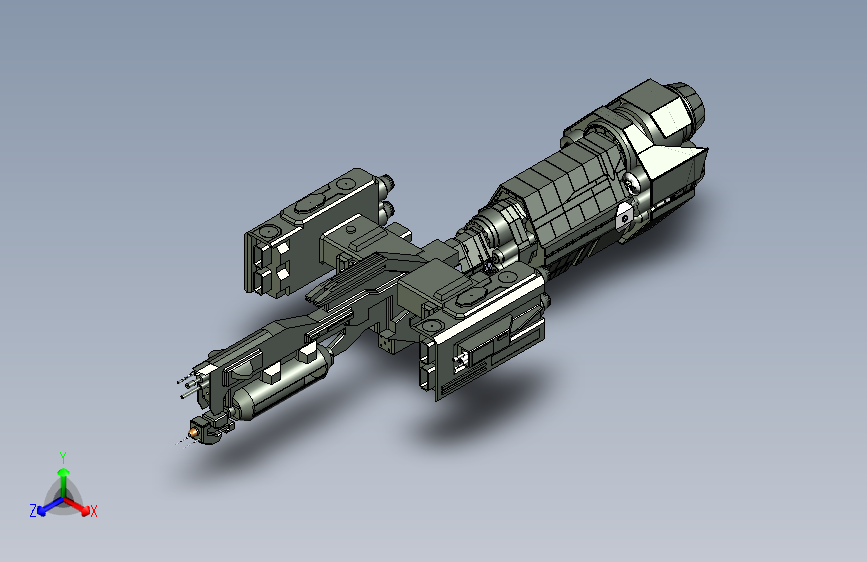 Y7112-宇宙飞船+Alien_Heavy_Starcruiser+SW+IGS+STL