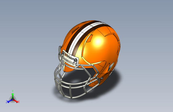 Y7169-头盔+football-helmet-1+SW+STP+STL