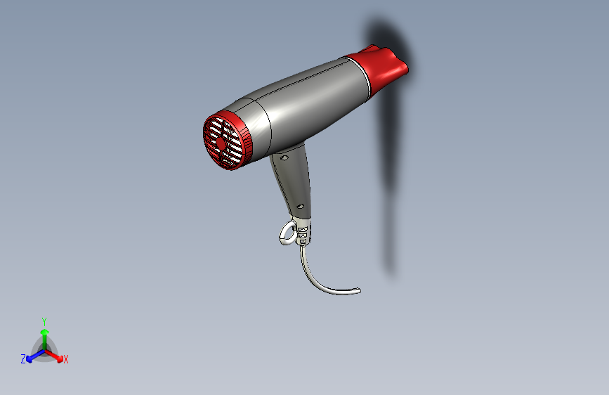 Y7172-吹风机+hair-dryer-with-internal-components+STP+IGS